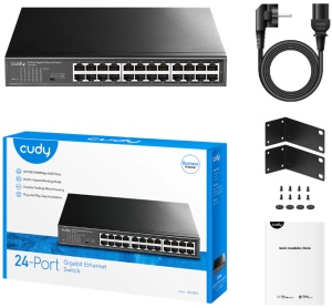 Cudy GS1024 24-Port 10/100/1000M Switch,24 x Gbit RJ45 port, rackmount (alt. PFS3024-24) - Img 4