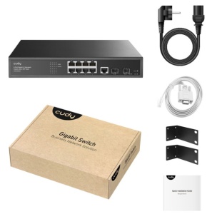 Cudy GS2008S2 8-Port 8-GbE 2-SFP L2 Managed Gigabit Switch - Img 5
