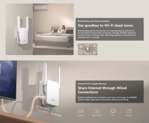 Cudy RE3600, BE3600 Mesh Wi-Fi 7 Range Extender,2882 Mbps + 688 Mbps Wi-Fi - Img 4