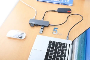 Docking station Manhattan 190459 9in1 USB-C - 1xHDMI/5xUSB/LAN/CR/PD 100W - Img 5