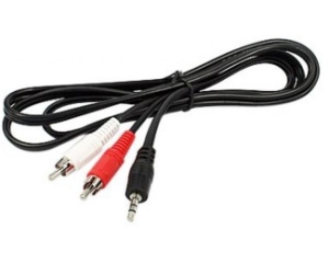 E-GREEN Kabl audio 3.5mm - 2xRCA 5m crni *