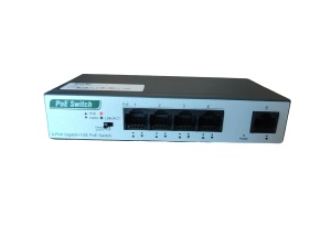 ExeLink SG1005TP neupravljivi switch 4x10/100/1000 Base-T(POE/POE+) 1x10/100/1000 Base-T porta