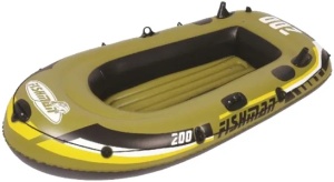 Fishman Gumeni camac 218x110x26cm,do 190kg,rucna pumpa,dva plasticna vesla - Img 2