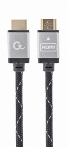 Gembird MONITOR Cable, Select Plus Series, High speed HDMI 4K with Ethernet, HDMI/HDMI M/M, Gold Plated, Braided, 3m CCB-HDMIL-3M