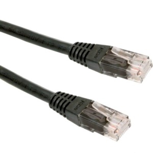 Gembird Patch Cable, U/UTP Cat.5e, Black, 3m PP12-3M/BK