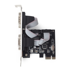 Gembird Serial Port x2 PCI-Express add-on card, with low-profile bracket SPC-22