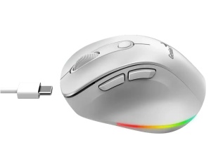 GENIUS Ergo 9000S Pro Pearl White USB Bežični beli miš - Img 3