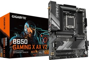 Gigabyte AM5, AMD B650 Chipset, 4x DDR5, 1x PCIe 5.0 x4 + 2x PCIe 4.0 x4 M.2 Connectors B650 GAMING X AX V2 *