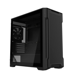 Gigabyte Black, Mini ITX / Micro ATX, Bočna stranica od kaljenog stakla, 2x USB 3.0 priključka na I/O panelu, podrška za vodeno hlađenje do 360 mm, uklonjivi filter za prašinu, instalirana dva 120 mm ventilatora, Dužina grafičke karte do 410 mm GB-C102G *