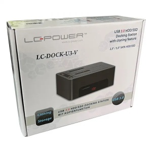 HDD D. Station dual bay LC-DOCK-U3-V 2xSSD/HDD Black, USB 3.2 - Img 2