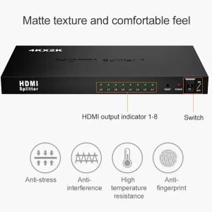 HDMI spliter 1/8 aktivni 5V/3A KT-HSP 1.8 Kettz - Img 3