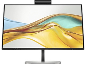 HP 23.8" IPS AG Flat FHD 1920x1080@100Hz Conferencing,16:9,1500:1,350cd/m²,5ms,178°/178°,3 USB-A 3.1,USB-B,2 USB-C 3.1,1 DP 1.4,1 DP 1.4-out,1 HDMI 2.0,RJ-45,Camera 5MP,VESA 100x100 mm,Pivot,Swivel,Tilt,Jet black/silver,3yw,HP Series 5 Pro 524pm 9E0G9UT