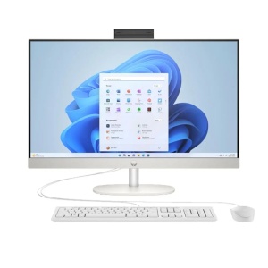 HP consumer HP All-in-One 27-cr0054ny,Intel ,16GB DDR4-3200,1TB PCIe NVMe M.2 SSD,27" IPS AG FHD 1920x1080 touch,125 USB White Wrd Kbd+Mouse,Intel Iris X Graphics,1 USB-C 3.1,2 USB-A 3.1,2 USB-A 2.0,HDMI-out 1.4,RJ-45,BT 5.3,Wi Core i5-1335U B46QHEA