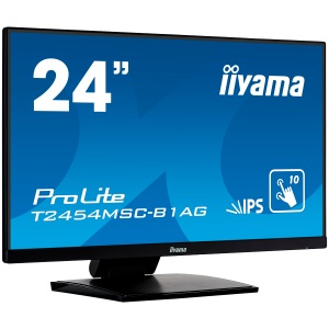 Iiyama PROLITE T2454MSC-B2AG monitor 23,8 TOUCH SCREEN FHD 75 Hz IPS 300 cd 4 ms HDMI DP SPEAKERS Black T2454MSC-B2AG - Img 2