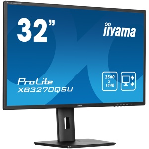 IIYAMA Prolite XB3270QSU-B1 Business Monitor - 80 cm (31.5''), WQHD (2560x1440), IPS LED, 100Hz, 3ms, 250 cd/m², matte / black XB3270QSU-B1 - Img 2
