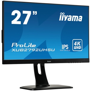 IIYAMA Prolite XUB2792UHSU-B6 Business Monitor - 68.5 cm (27''), 4K UHD (3840x2160), IPS LED, 60Hz, 4ms, 350 cd/m², matte / black XUB2792UHSU-B6 - Img 2