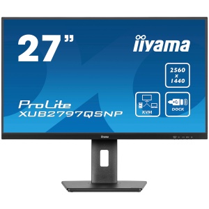 IIYAMA Prolite XUB2797QSNP-B1 Business Monitor - 68.5 cm (27''), WQHD (2560x1440), IPS LED, 100Hz, 300 cd/m², matte / black XUB2797QSNP-B1 - Img 5