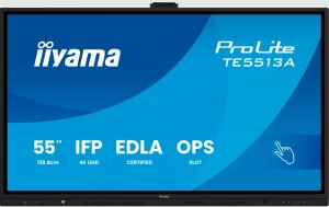 Interaktivni ekran 55" Iiyama TE5513A-B3AG IPS 3840x2160/Android 14/8ms/HDMI/DP