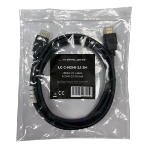 Kabl LC Power LC-C-HDMI-2.1-2M HDMI2.1 (M) na HDMI2.1(M) 2m Black