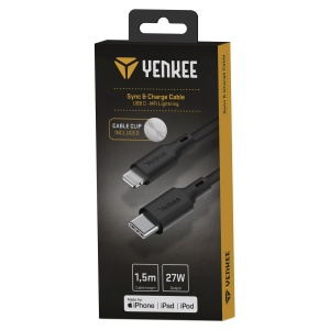 Kabl USB Tip C- Lighting Yenkee YCU 635 BK 1.5m - Img 4