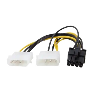 Kabl za napajanje VGA 8 pina na 2 x Molex Linkom