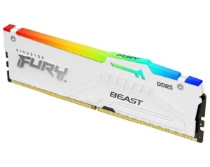 KINGSTON DIMM DDR5 32GB 5600MT/s KF556C36BWEA-32 Fury Beast RGB White Expo - Img 2