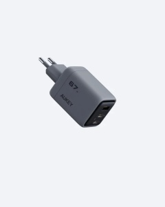 Kućni punjač AUKEY PA-C3 Fast 3-port 67W GaN - Img 5