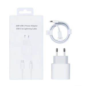 Kućni punjač EIMA EM-20 USB-C 20W PD Quick Charge 3.0 za Iphone + kabal Type C na Lighting