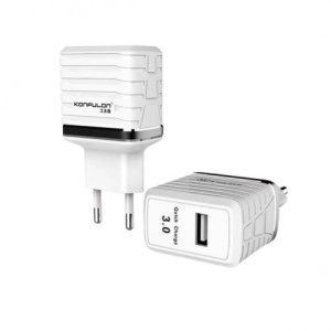 Kućni punjač Konfulon C32Q fast 18W USB-A + kabal USB-C - Img 1