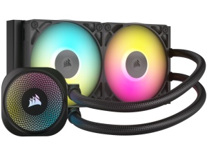 Kuler za CPU CORSAIR iCUE LINK TITAN 240 RX/RGB/AIO/240mm/dual fan/vodeno hladenje/crna - Img 2