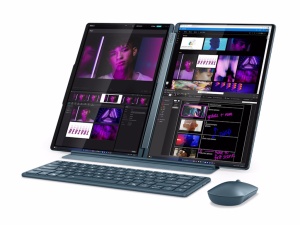 Laptop LENOVO Yoga Book 9 14IAH10 Win11 Pro/14" 2.8K OLED MT/U7-255H/32GB/1TB/bklt eng/smaragd - Img 2