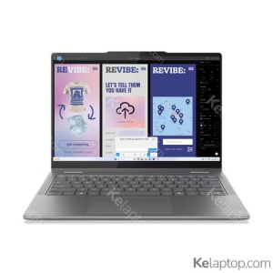 Lenovo Yoga 7 2-in-1 14ILL10 (Luna Grey, Aluminium) Ultra 5 226V 8-Core 4.5GHz/8M 16GB 512GB-NVMe 14.0" WUXGA (1920x1200) OLED 600n Glass YogaPen Touch 5Mp Arc Graphics 140V WiFi7 A/X Backlite BT5.4 TB.4 70Wh DOS 1.38kg Sleeve NO PWR ADP 3YW 83JQ00E7YA
