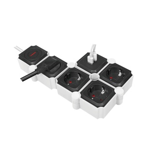 Logilink fleksibilni produžni kabl 4 mesta, 2 USB, 1.5m - Img 2