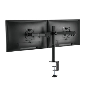 Logilink nosač za 2 monitora, 17-32", čelik, 360°, VESA 75 i 100 - Img 2