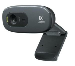 Logitech C270 HD Webcam, Black for Win 10 *