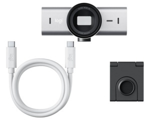 Logitech MX Brio 4K Ultra HD Webcam - Pale Grey - Img 2