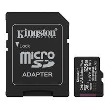MEM SD MICRO 128GB Kingston Canvas Select Plus + Adapter *