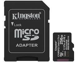 MEM SD MICRO 256GB Kingston Canvas Select Plus + Adapter