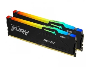 Memorija DDR5 64GB (2x32GB) 5600MHz Kingston Fury Beast RGB KF556C36BBEAK2-64 * - Img 1