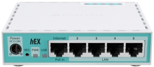 Mikrotik E50UG hEX, 5x Gigabit Ethernet ports, Passive PoE *