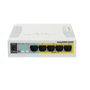 MikroTik RB260GSP / CSS106-1G-4P-1S PoE upravljiv svič sa 5 x Gigabit 10/100/1000Mb/s port (4 Passiv - Img 1
