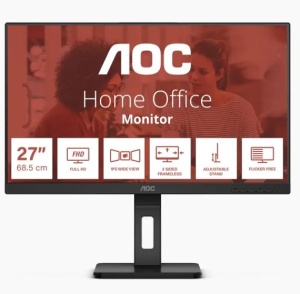 Monitor 27" AOC 27E3QAF IPS 1920x1080/75Hz/4ms/HDMI/DP/VGA - Img 3