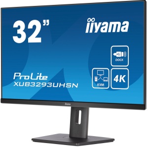Monitor 31.5" Iiyama XUB3293UHSN-B5 IPS 3840x2160/60Hz/4ms/HDMI/DP/USB/RJ45/zvuč - Img 3