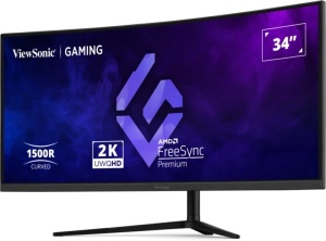 Monitor 34 Viewsonic VX3418C-2K 3440x1440/UltraWide QHD/VA/1ms/180Hz/2xHDMI/2xDP/Zvučnici/Curved - Img 3