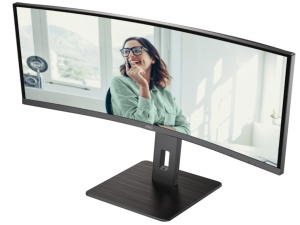 Monitor AOC CU34P3CV 34"/VA,21:9,zakrivljen/3440x1440/100Hz/1ms MPRT/HDMI,DP,USB/visina/VESA/crna - Img 3