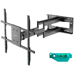 ONKRON Full Motion TV Wall Mount for 42" to 110-inch Screens up to 100 kg, Black M8L-B