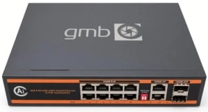POE-GS1010PS2 GMB Switch, IEEE802.3af/at, 8 PoE 100/1000M, 2 UP-Link 100/1000M +2 SFP port, 52V 150W - Img 3