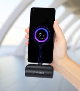 Powerbank Manhattan 1026336 5000mAh 10W/Black/USB-C - Img 4
