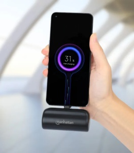 Powerbank Manhattan 1026336 5000mAh 10W/Black/USB-C - Img 7