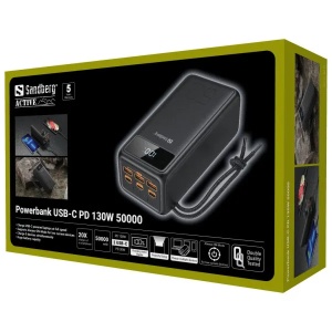 Powerbank Sandberg 420-75 50000mAh USB-C 130W PD - Img 9